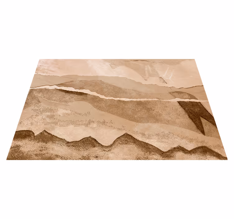 Papirstrimler vinyl teppe beige - Tenstickers