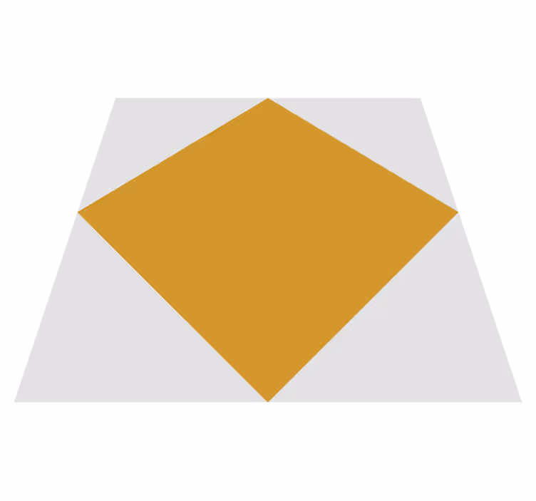 Vinyl teppe gul sennepsrhombus xxl - Tenstickers