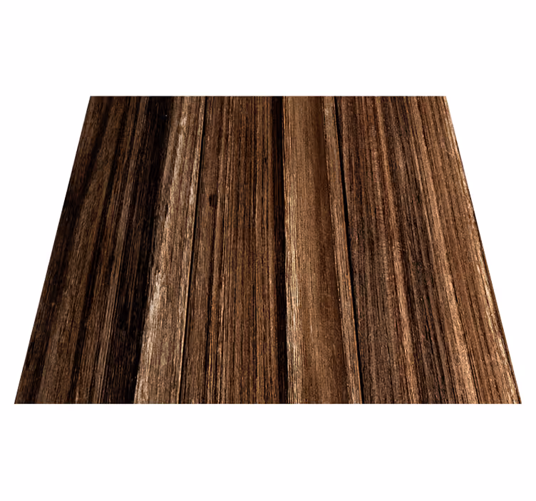 Vinyl teppe brun med glatt trepanel effekt - Tenstickers