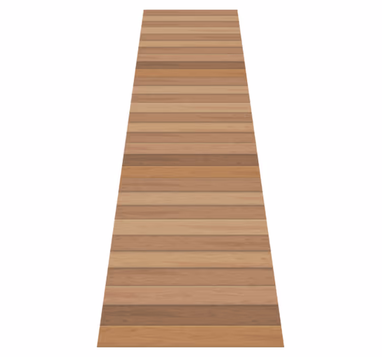 Vinyl teppe brun elegante rustikke treplanker - Tenstickers
