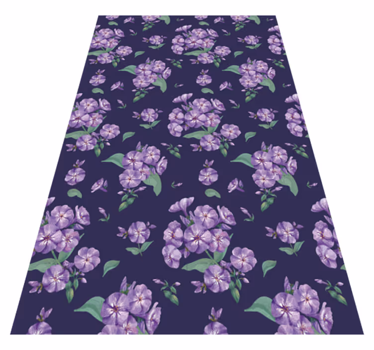 Lilla vinyl teppe i elegant design - Tenstickers