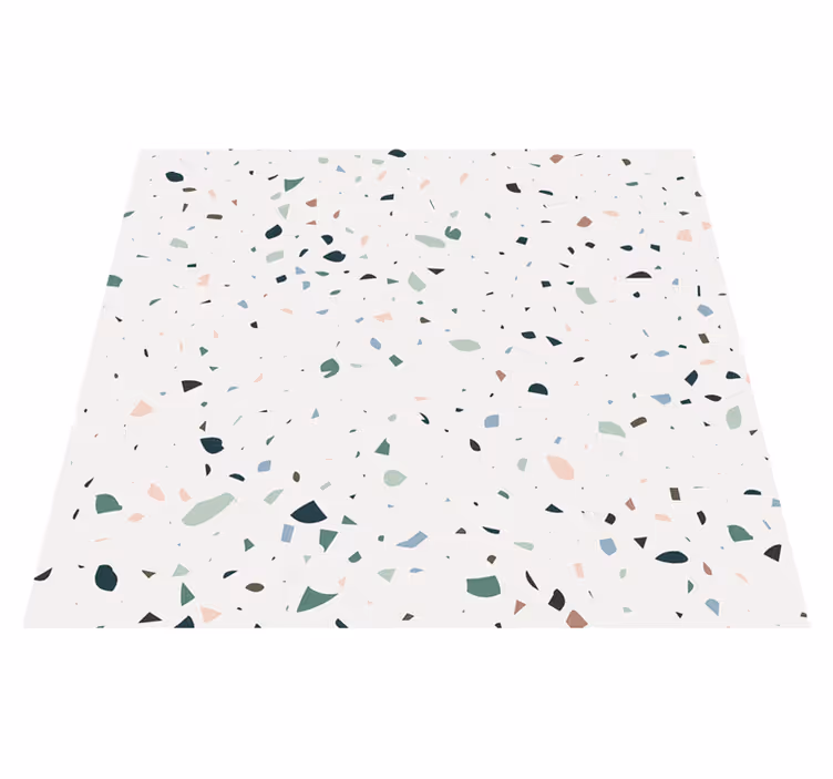Utendørs vinylteppe hvit terrazzo - Tenstickers