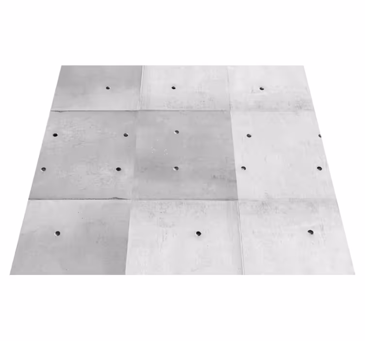 Utendørs vinylteppe med minimalistiske betongpaneler - Tenstickers