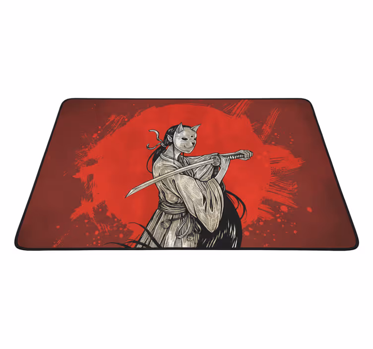 Anime skilt vinyl teppe rød - Tenstickers