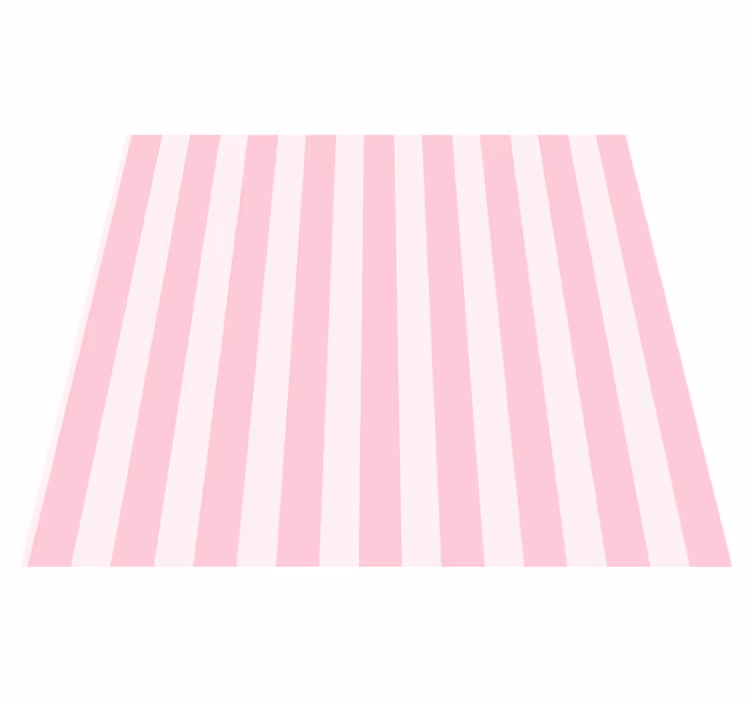 Vinyl teppe rosa med rosa striper interiør - Tenstickers