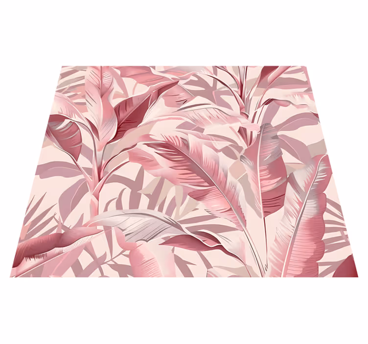 Rainforest vinyl teppe rosa - Tenstickers
