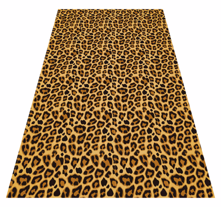 Leopardhud animalsk trykk vinylteppe - Tenstickers