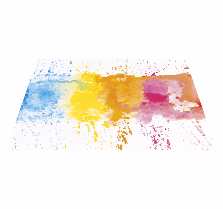 Akvarell sprut moderne vinylteppe - Tenstickers