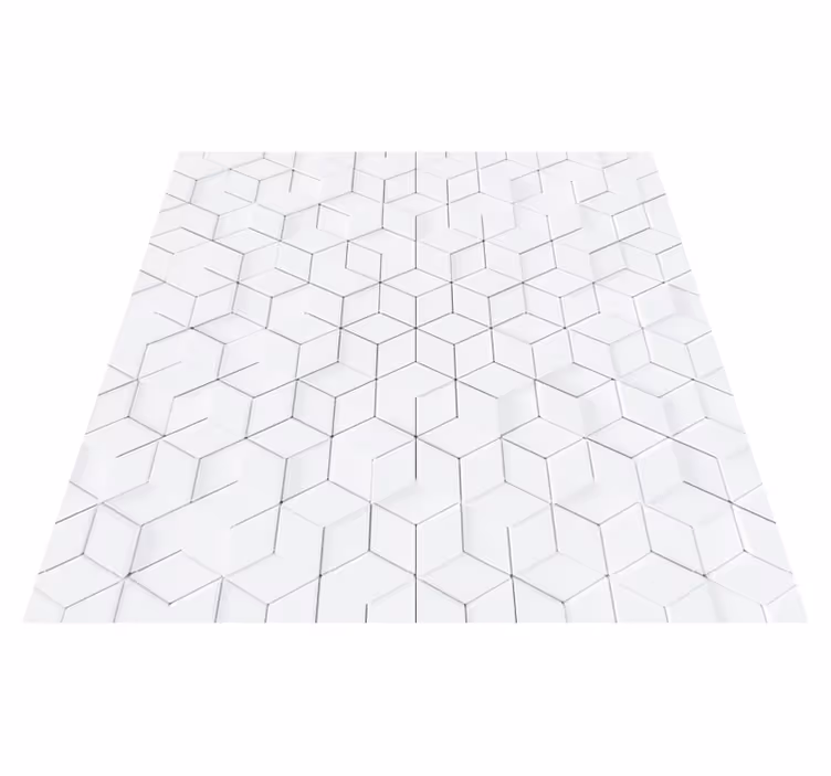 Forenklet geometrisk vinylteppe - Tenstickers