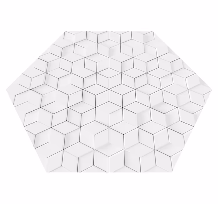 Geometrisk avlastningseffekt av vinylteppe - Tenstickers