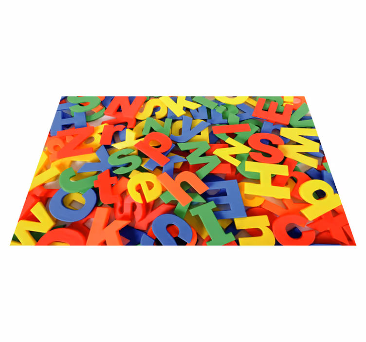 Alfabet puslespill alfabet vinylteppe - Tenstickers