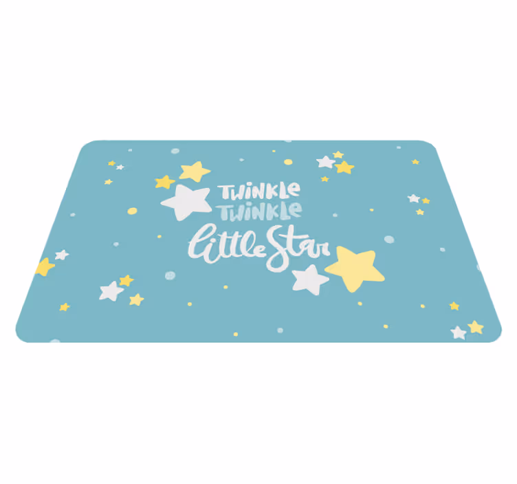 Fantastisk stjerne blinker vinylteppe - Tenstickers
