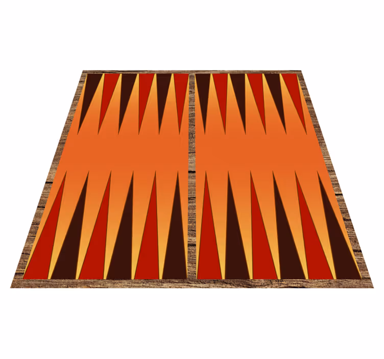 Fantastisk backgammon brettspillvinylteppe - Tenstickers