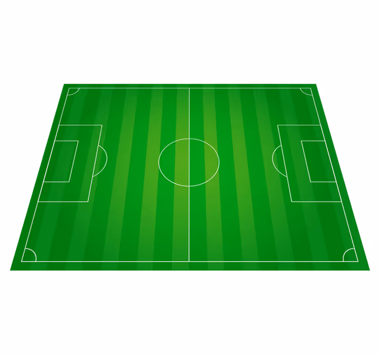 Vinyl teppe fotballbane tenåring - Tenstickers