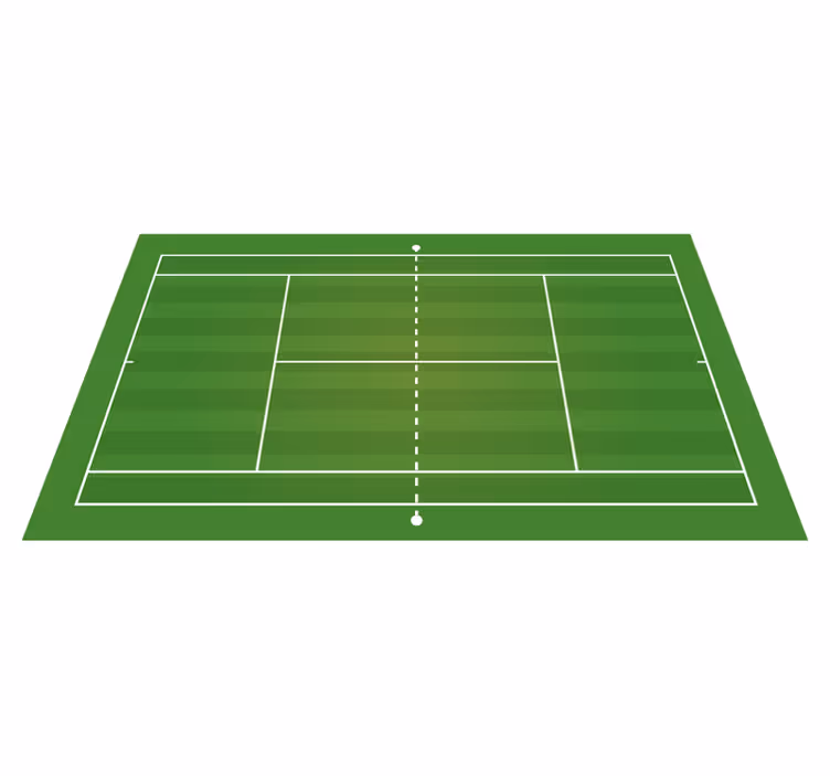 Spektakulær tennisbane teen vinylteppe - Tenstickers