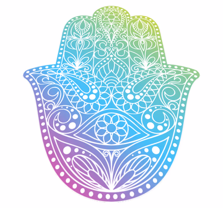Fatima mandala vinyltepper - Tenstickers