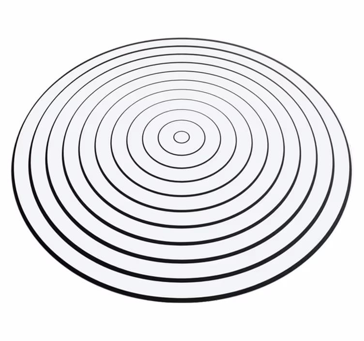 Minimalistiske lydbølger av vinylteppe - Tenstickers