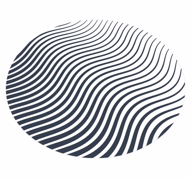 Minimalistiske vinylteppet organiske linjer - Tenstickers