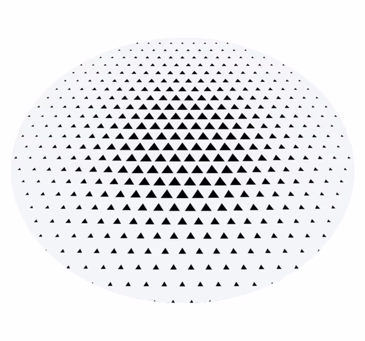 Minimalistisk vinylteppe med trekanter - Tenstickers