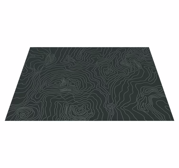 Teppe pvc topografisk kart verdenskart - Tenstickers