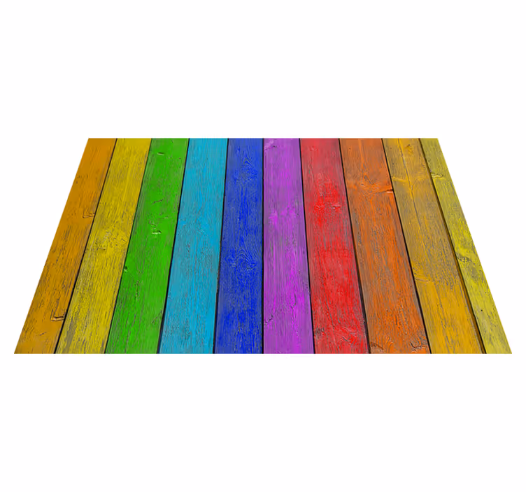 Regnbue vinylteppe - tre striper - Tenstickers