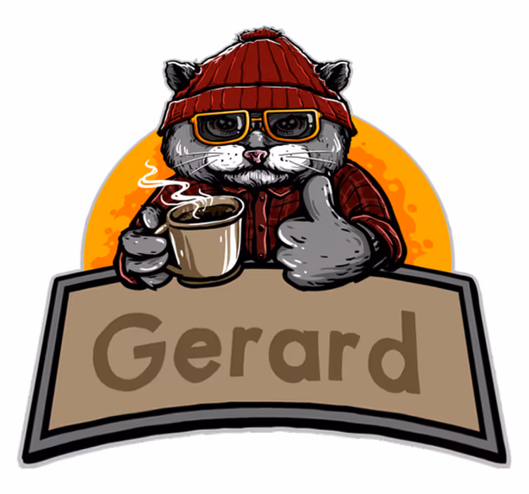 Vintage vinylteppe personnalised cat - Tenstickers