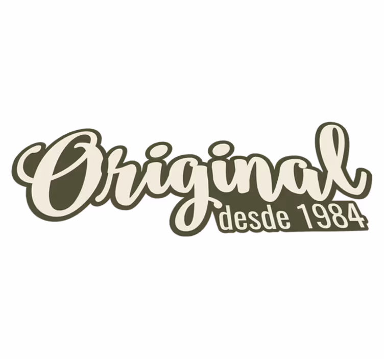 Vinyl teppe originaltekst tilpasses år - Tenstickers