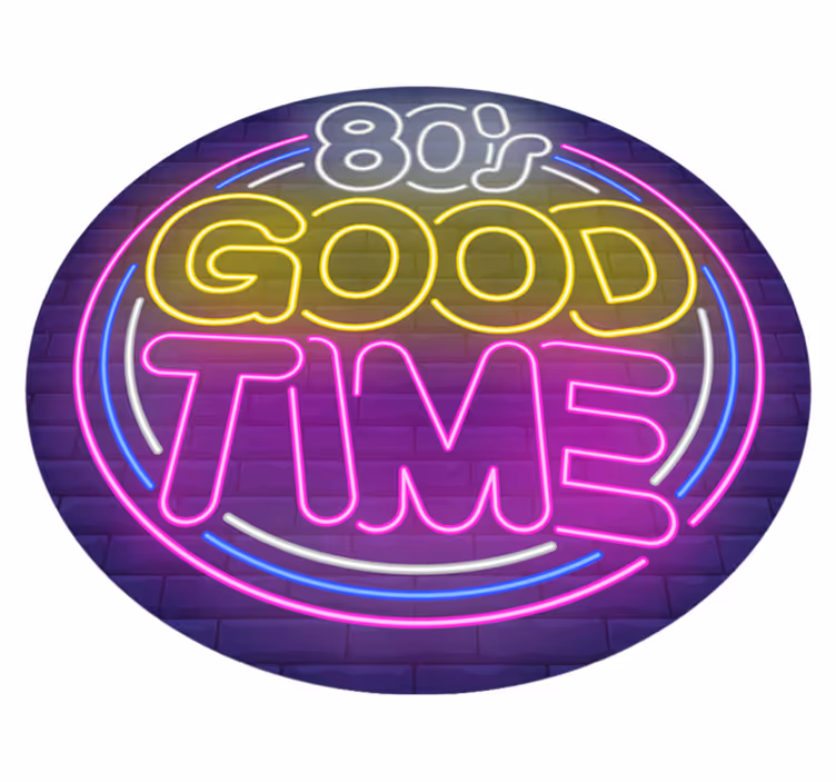 Vintage vinylteppe - 80-tallets god tid - Tenstickers