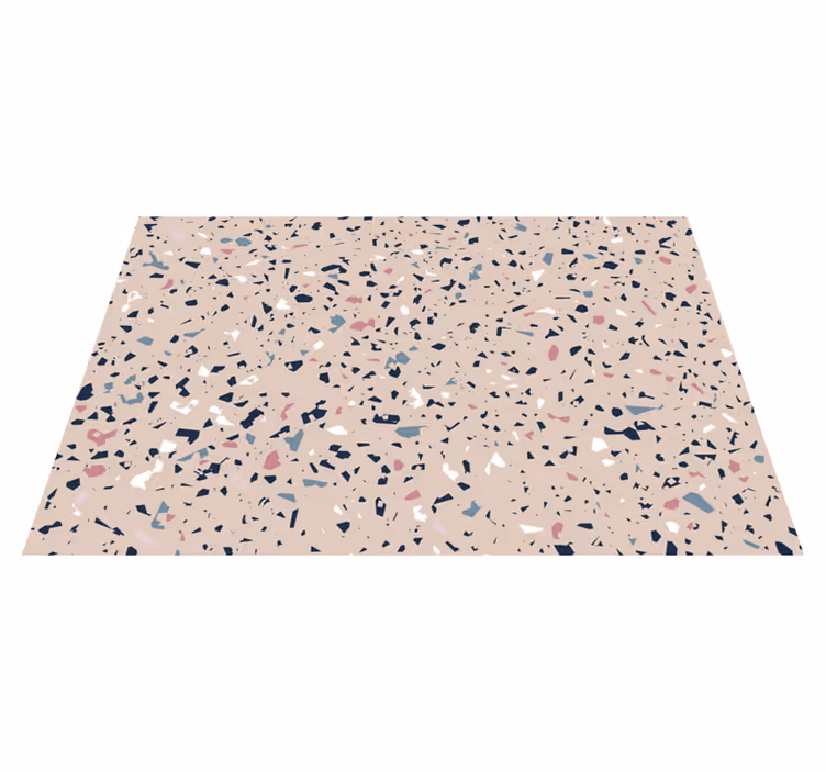 Fantastisk terrazzo-tekstur i steinvinylteppe - Tenstickers