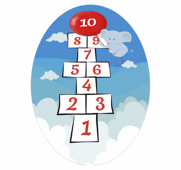 Elefant humlepot vinylteppe - Tenstickers