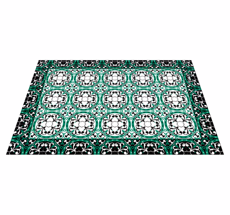 Vakkert mosaikk vinyl stue teppe - Tenstickers