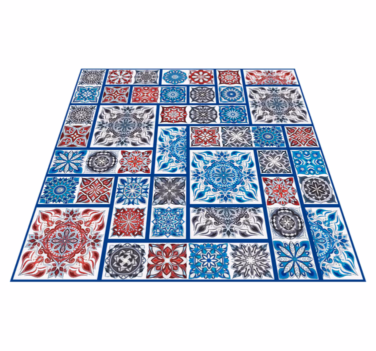 Lappeteppe av mosaikkfliser vinyl teppe mosaikk - Tenstickers