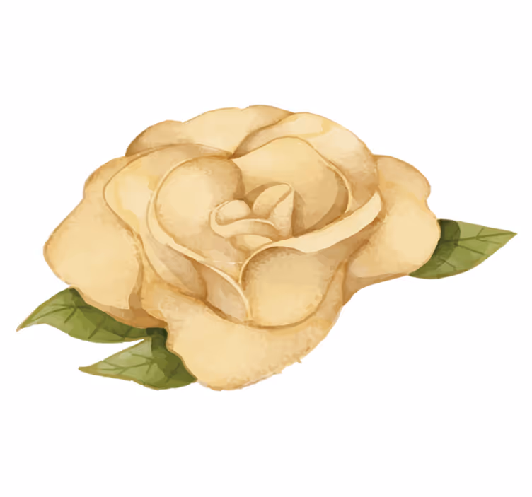Flott gyllen rose vinyl soverom teppe - Tenstickers