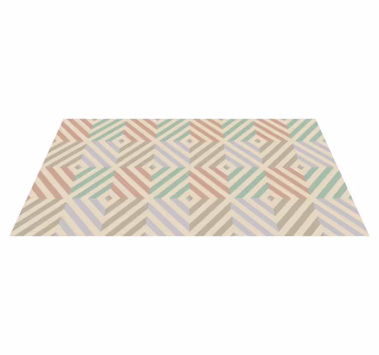 Geometrisk harmoni vinyl teppe geometrisk - Tenstickers