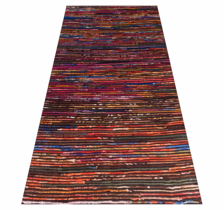 Flerfargede striper Stripete vinyltepper - Tenstickers