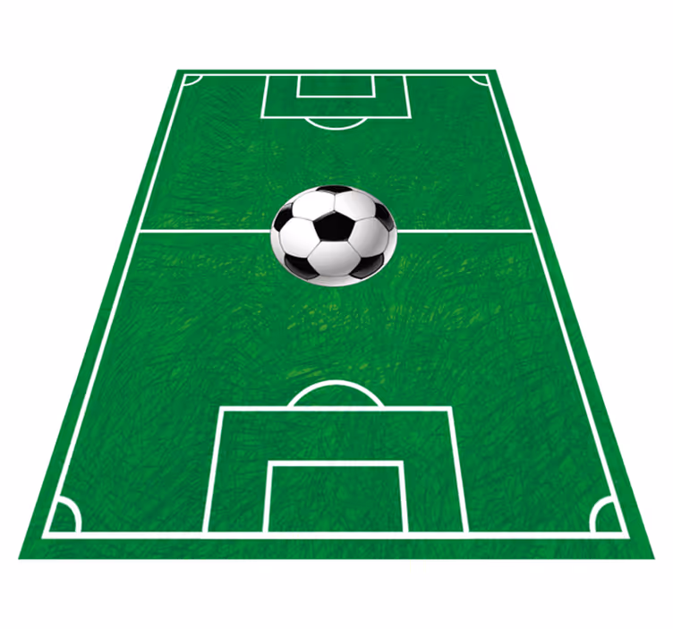 Fotballbane teen vinylteppe - Tenstickers