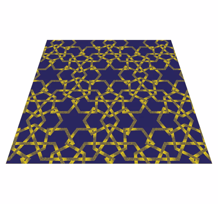 Geometrisk badaksent bad vinyl teppe - Tenstickers