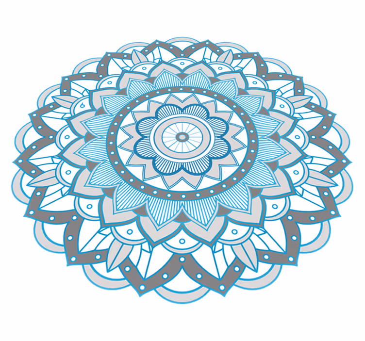 Rundmatte mandala vinylteppe - Tenstickers