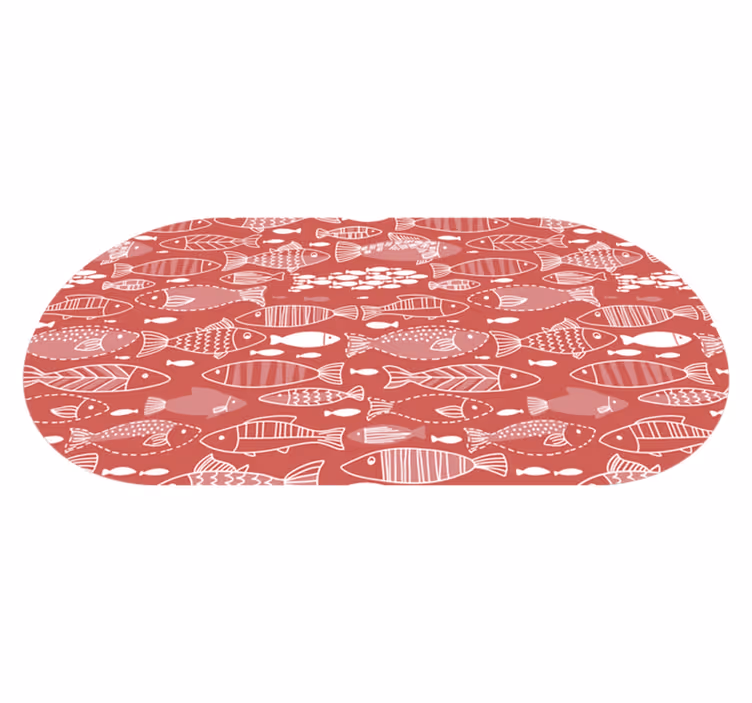 Mange fisker under havet dyrevinylteppe - Tenstickers