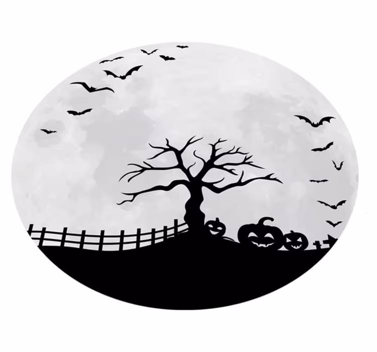 Luna terror vinyl stue teppe - Tenstickers
