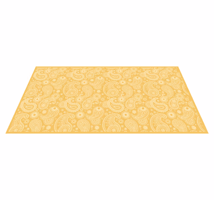 Arabisk paisley entré vinylteppe - Tenstickers