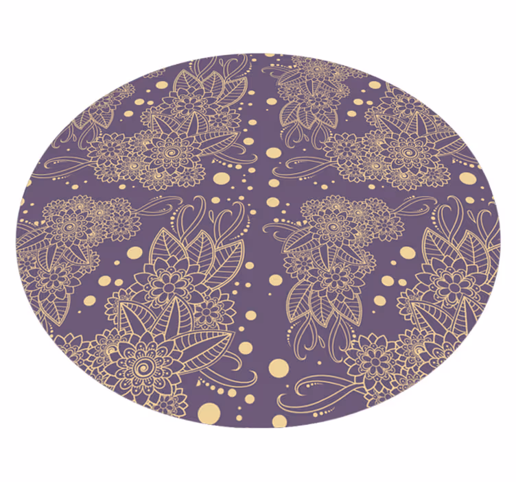 Mandala motiv eleganse vinyl teppe mandala - Tenstickers