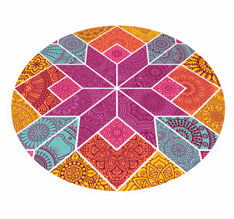 Mandala kompleksitet vinyl teppe mandala - Tenstickers
