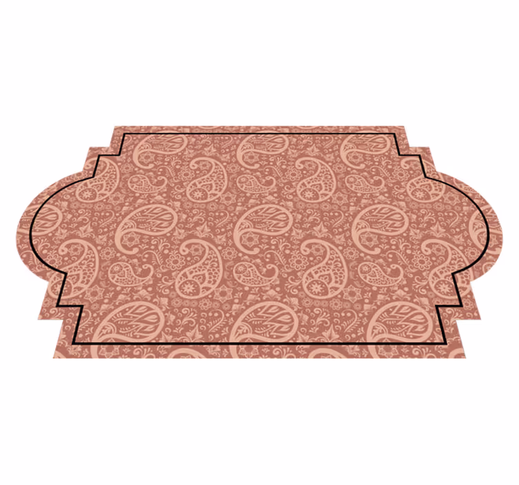 Paisley mønster inngangsparti vinylteppe - Tenstickers