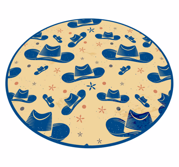 Sirkulært lekeområde vinyl teppe baby - Tenstickers
