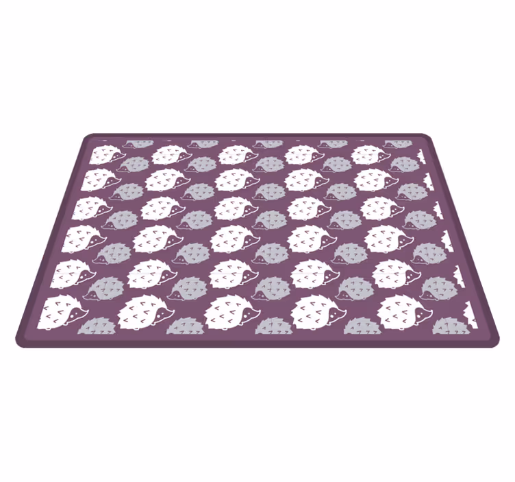 Tegneserie pinnsvin vinyl teppe spedbarn - Tenstickers