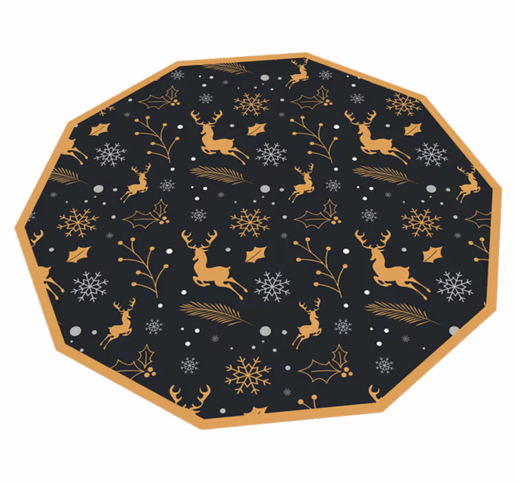 God jul sammensetning stue teppe - Tenstickers