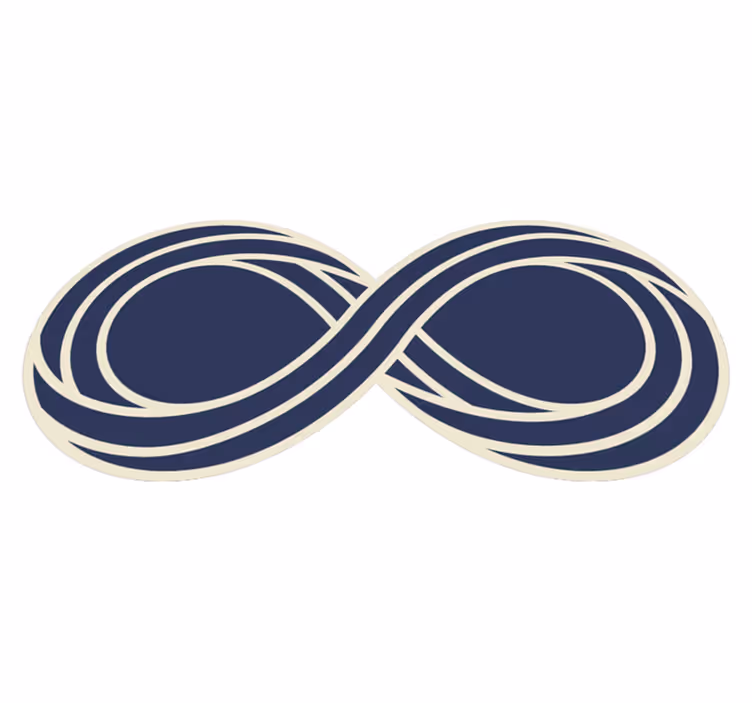 Uendelig symbol moderne teppe - Tenstickers