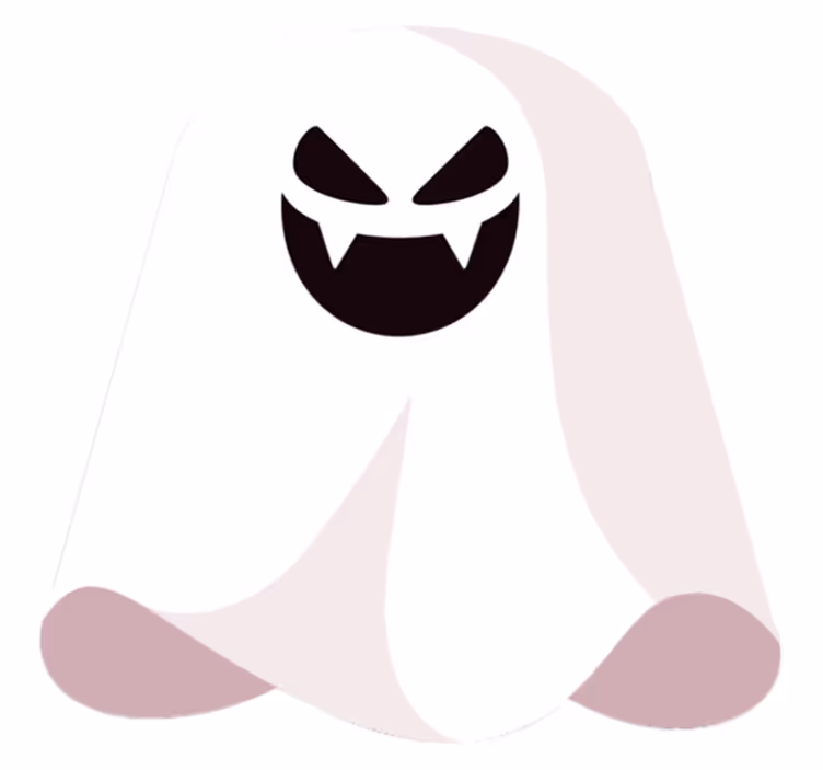 Spooky ghost vinyl teppedesign - Tenstickers