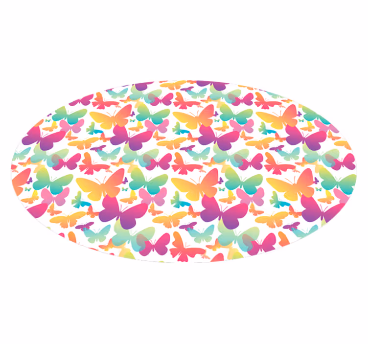 Sommerfugl array vinyl teppe dyr - Tenstickers